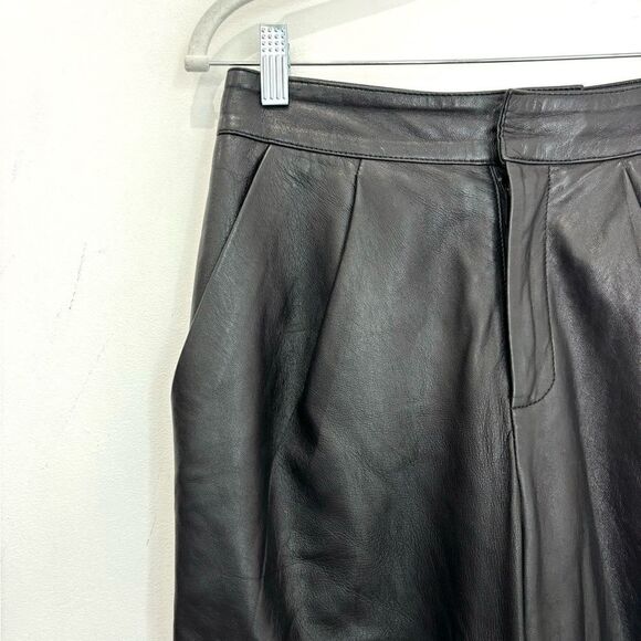 L’academie Bisous black leather high rise pants - Picture 7 of 9